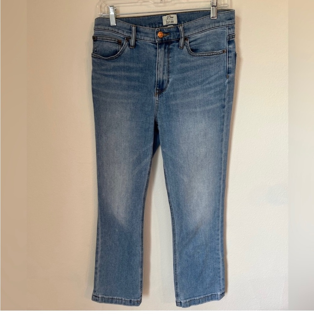 Jcrew Billie Demi boot crop denim size 28